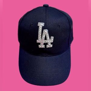 Adjustable black LA hat